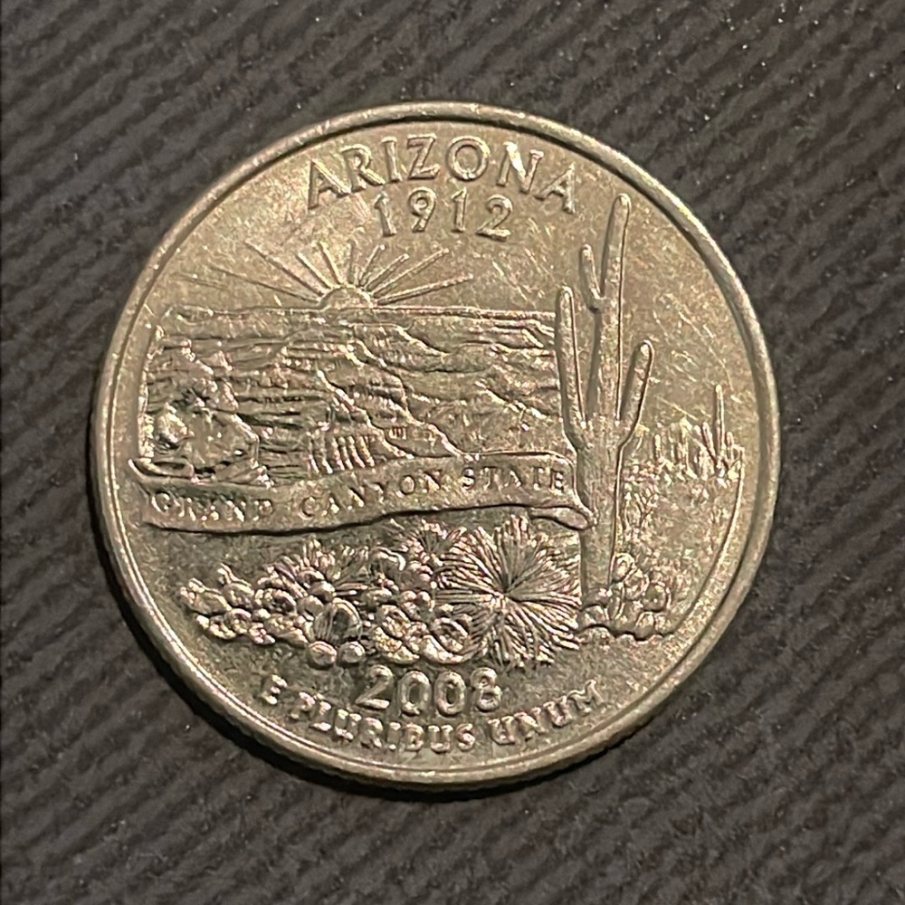 2008 Arizona quarter coin